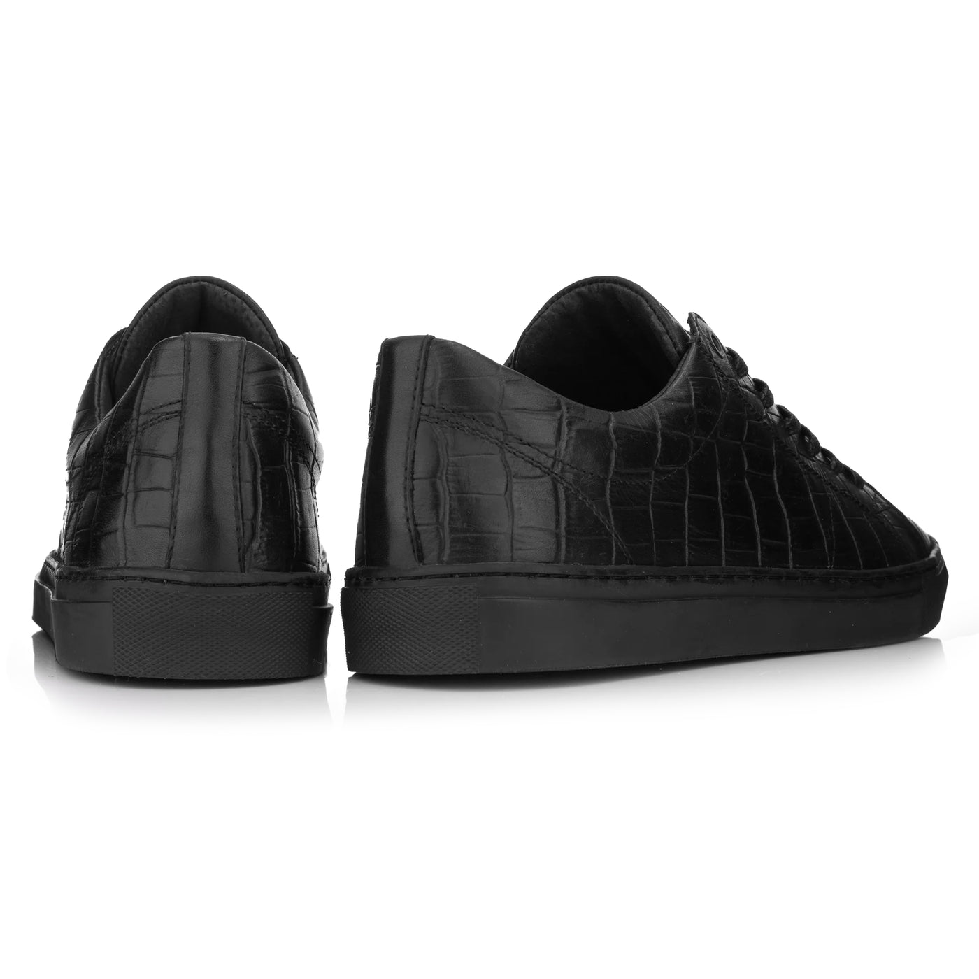 Velo Sneaker Eco Coda Cuir en relief noir