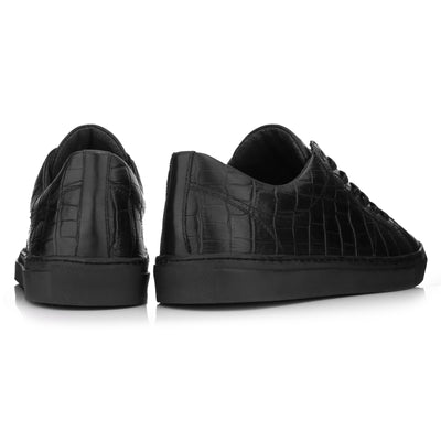 Velo Sneaker Eco Coda Schwarz geprägtes Leder