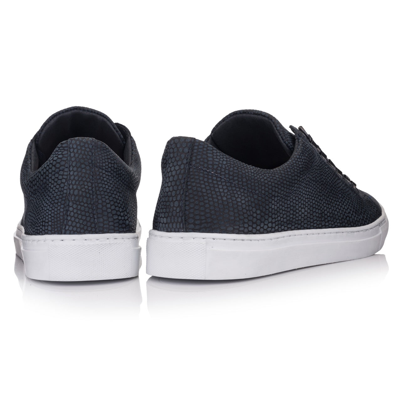 Velo Sneaker Eco Dk.Blue Cuir en relief