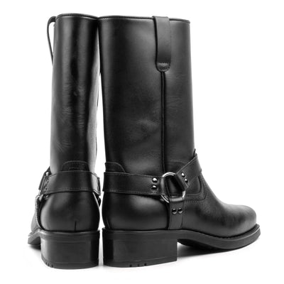 NORDLAND HARLEY HIGH BOOT Black Leather - HINSON