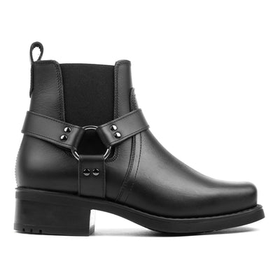 NORDLAND HARLEY ANKLE BOOT Black Leather - HINSON