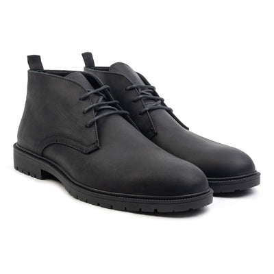 Cuir de cire noire Adam Chukka