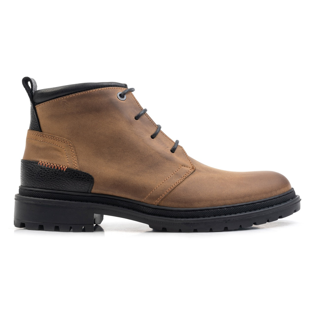 ARCHER ANKLE BOOT Tan Wax Leather