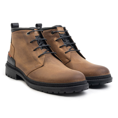 ARCHER ANKLE BOOT Tan Wax Leather