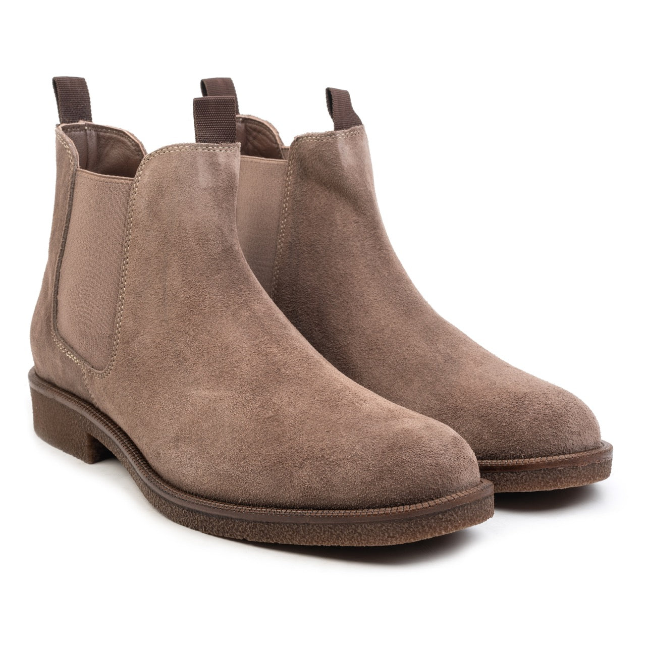 Auton -Knöchelstiefel Taupe Velours