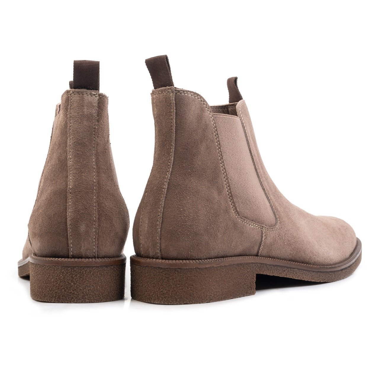 Auton -Knöchelstiefel Taupe Velours