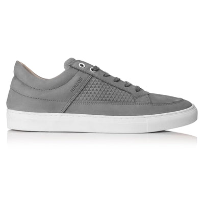 VELO PADDED LOW Grey Leather Nubuck