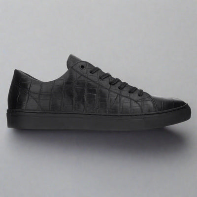 Velo Sneaker Eco Coda Schwarz geprägtes Leder