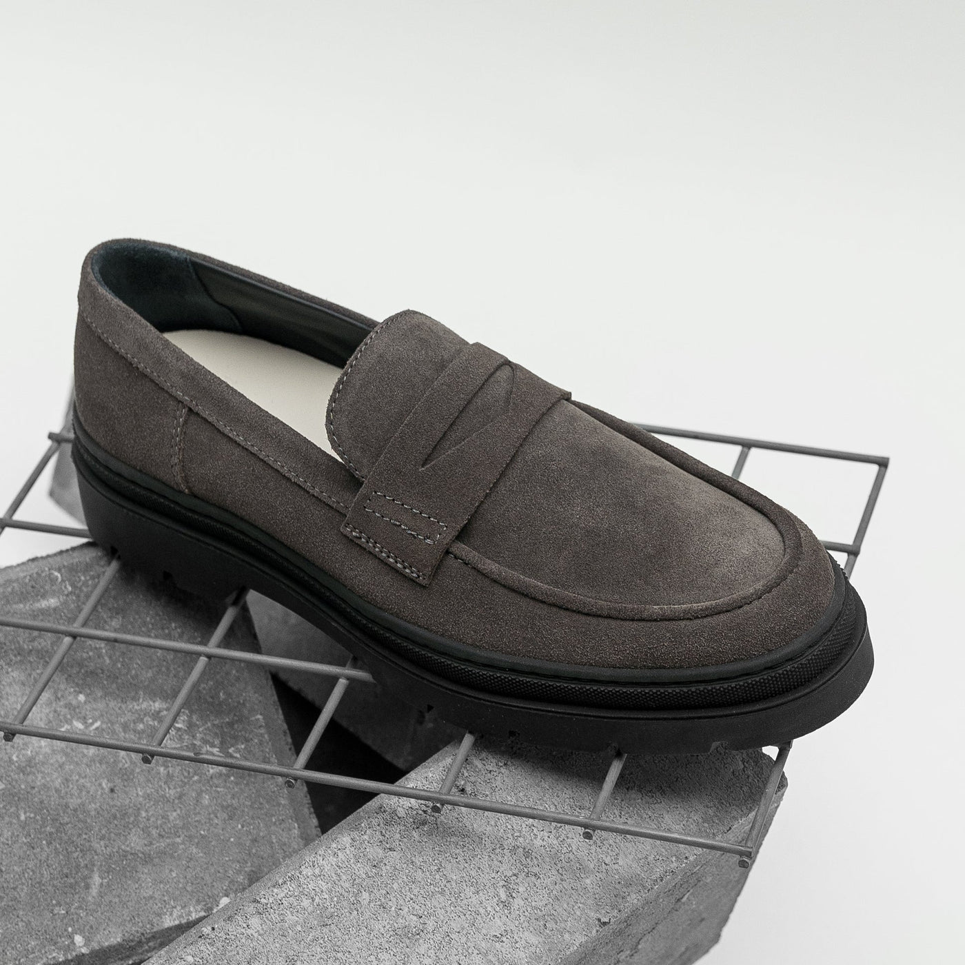 ELON LOAFER Antracite Suede - HINSON | ALPINA