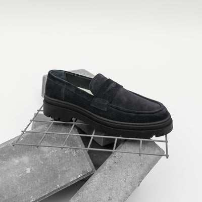 ELON LOAFER Dk Blue Suede - HINSON | ALPINA