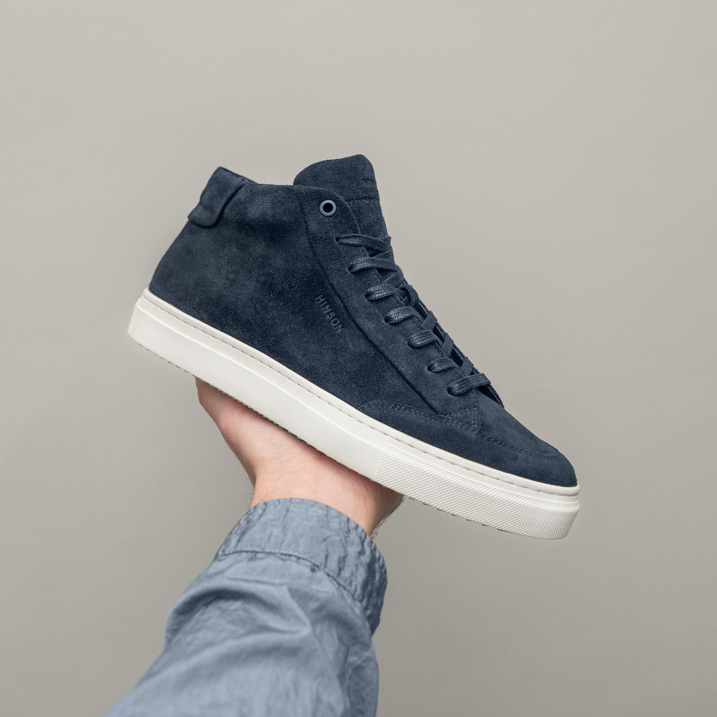 MALTON CLASSIC HIGH TOP Navy Suede - HINSON | ALPINA