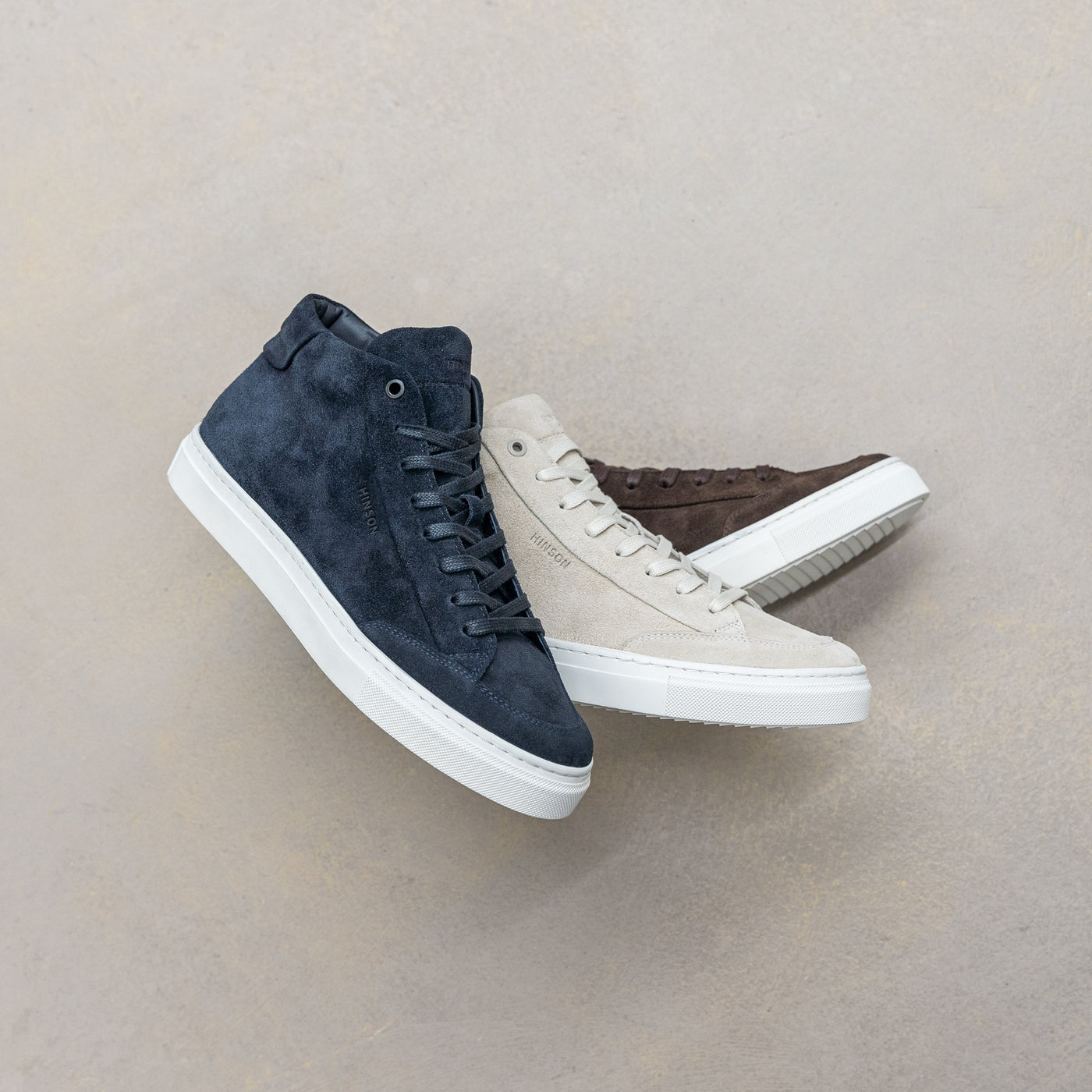 MALTON CLASSIC HIGH TOP Navy Suede - HINSON | ALPINA