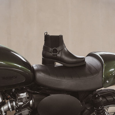 NORDLAND HARLEY ANKLE BOOT Black Leather - HINSON