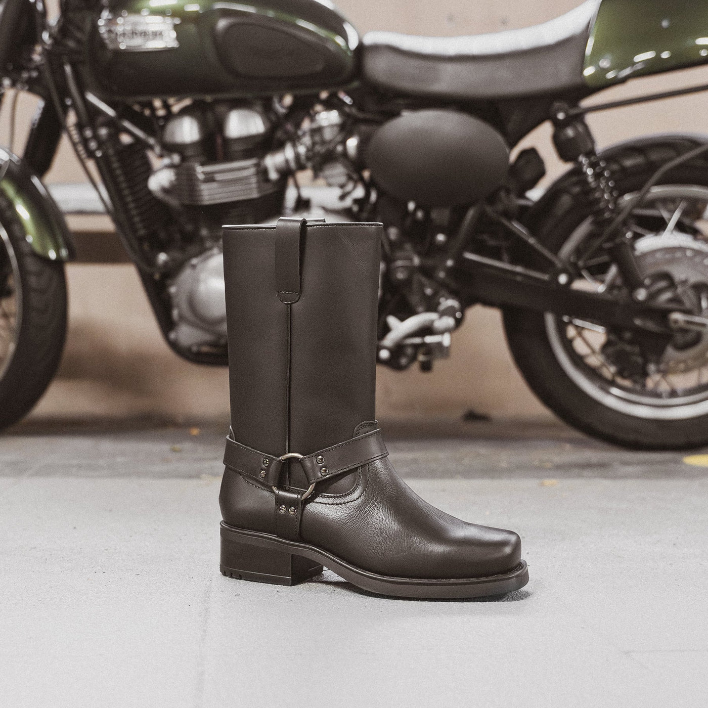 NORDLAND HARLEY HIGH BOOT Black Leather - HINSON