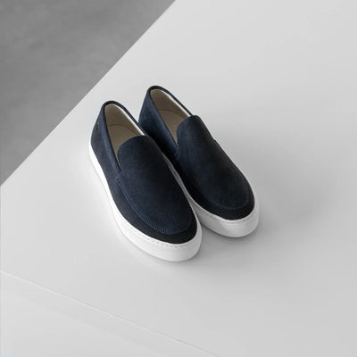 MALTON LOAFER Super Blue Suede - HINSON | ALPINA