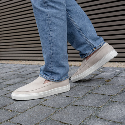 Hinson Malton Loafer Beige Nubuck Milled - ALPINA BRANDS