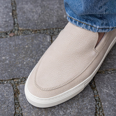 Hinson Malton Loafer Beige Nubuck Milled - ALPINA BRANDS