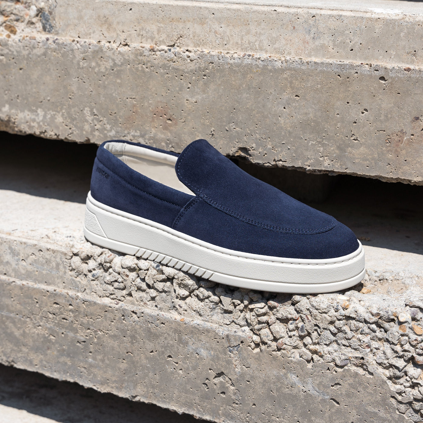 MILLER SLIP ON Navy Suede - HINSON | ALPINA