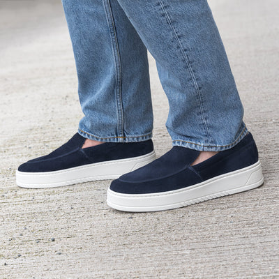 Hinson Miller Slip On Navy Suede - ALPINA BRANDS