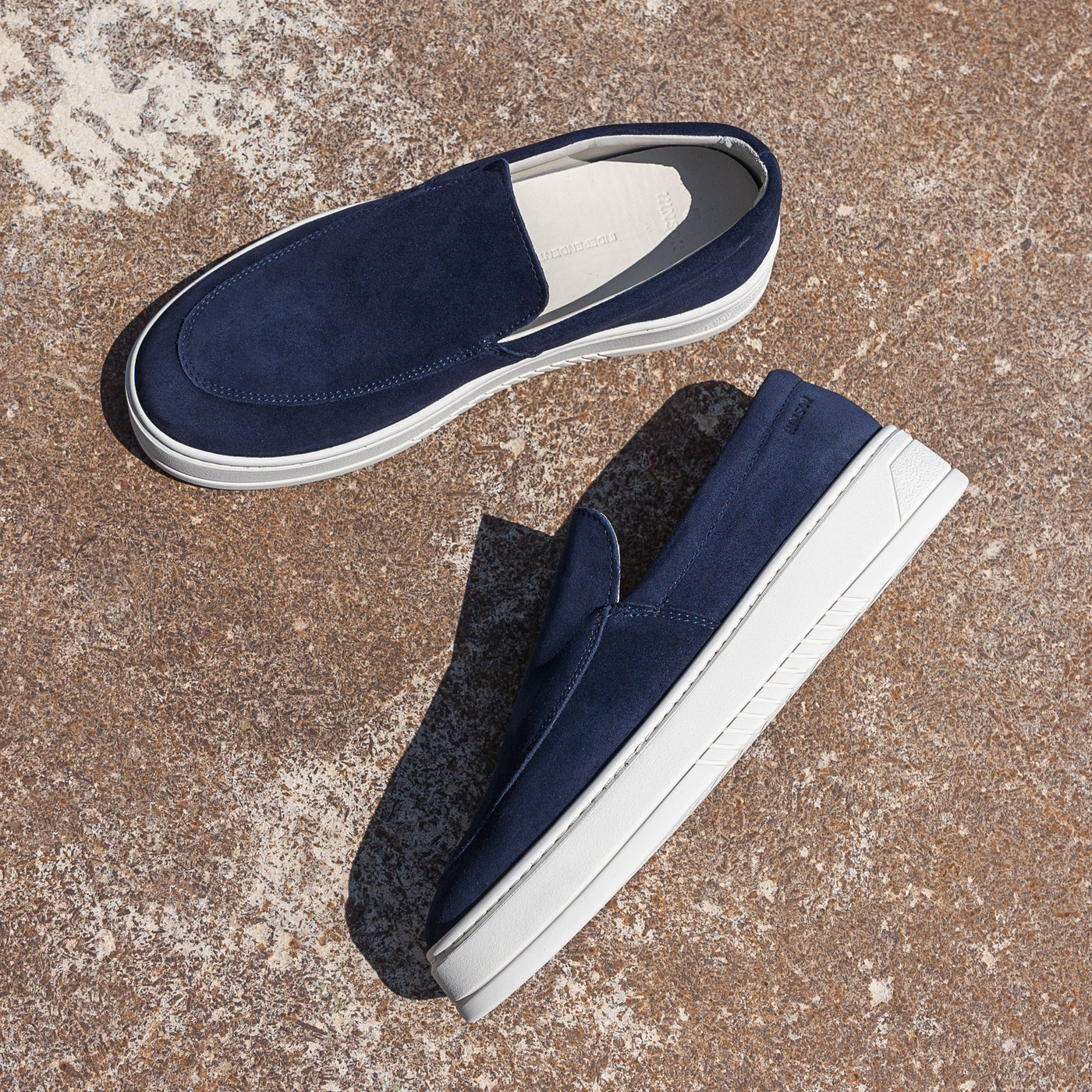 MILLER SLIP ON Navy Suede - HINSON | ALPINA