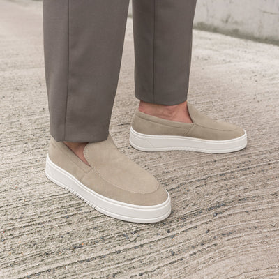 Hinson Miller Slip On Beige Suede - ALPINA BRANDS