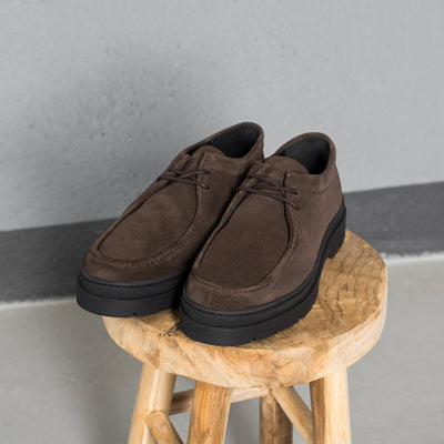 ELON LACE MOC Dk Brown Suede - HINSON | ALPINA