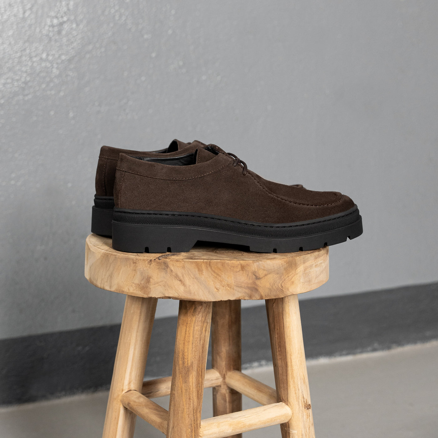 ELON LACE MOC Dk Brown Suede - HINSON | ALPINA