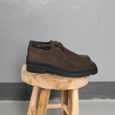 ELON LACE MOC Dk Brown Suede - HINSON | ALPINA