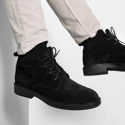 BEATENBERG CHUKKA Black Velours - HINSON | ALPINA