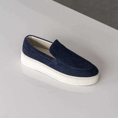 MILLER SLIP ON Navy Suede - HINSON | ALPINA