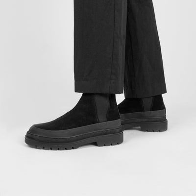 SPECTER CHELSEA BOOT Black Leather Suede - HINSON | ALPINA